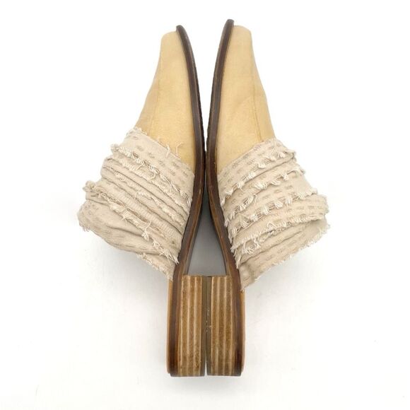 Kelsi Dagger Brooklyn Alder Mules Size 9 Tan Leather Pointed Toe Boho Slip On - Picture 11 of 15